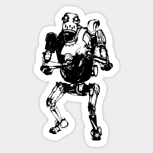 Weathered Pascal Nier Automata Sticker by TortillaChief